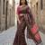black color assam silk blend designer printed fancy girlie festive rich saree