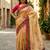 yellow color assam silk blend designer printed fancy girlie festive rich saree