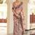 orange color dola silk blend beautiful fancy ceremonial saree