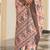 orange color dola silk blend beautiful fancy ceremonial saree
