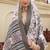 grey color dola silk blend beautiful fancy ceremonial saree