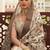 cream color dola silk blend beautiful fancy ceremonial saree