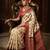 cream color crepe  saree with smart digital print