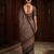 brown color crepe  saree with smart digital print