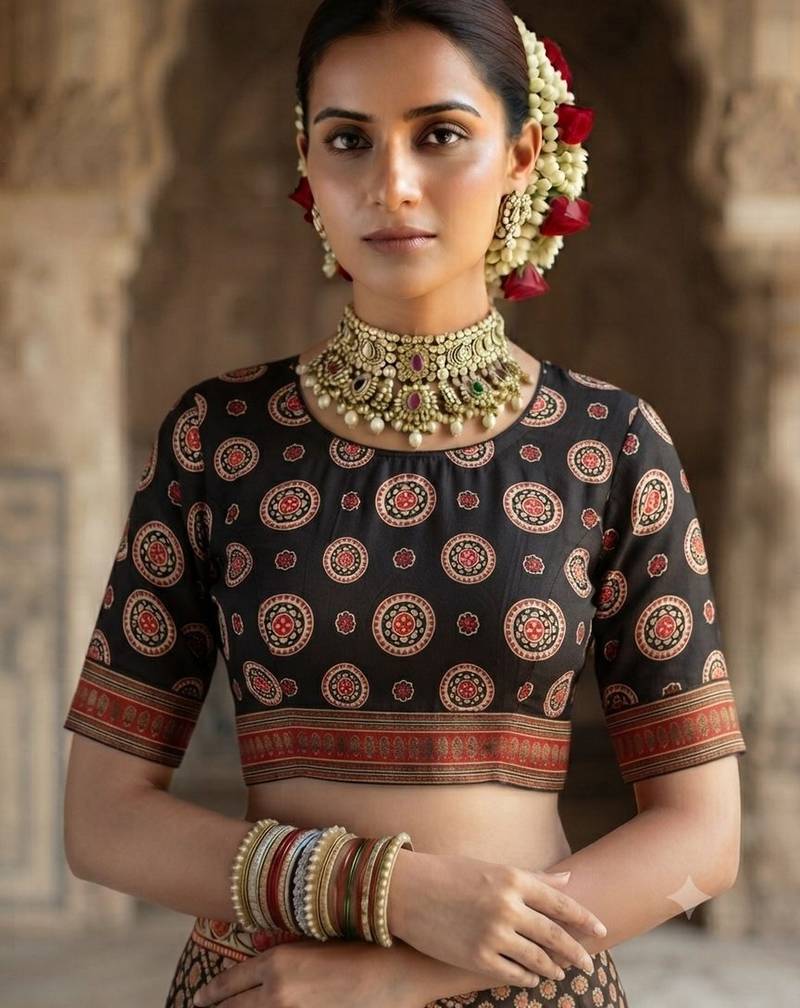 brown color crepe  saree with smart digital print