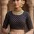 black color crepe  saree with smart digital print
