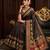 black color crepe  saree with smart digital print