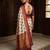 cream color crepe  saree with smart digital print
