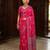 pink color crepe  saree with smart digital print