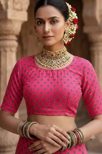 pink color crepe  saree with smart digital print