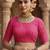pink color crepe  saree with smart digital print