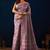 mauve color silk blend designer ready to wear saree