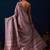 mauve color silk blend designer ready to wear saree