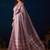 mauve color silk blend designer ready to wear saree