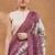 wine color silk blend designer ready to wear saree
