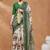 green color silk blend designer ready to wear saree