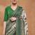 green color silk blend designer ready to wear saree