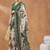 green color silk blend designer ready to wear saree