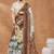 brown color silk blend designer ready to wear saree