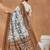 brown color silk blend designer ready to wear saree