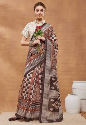 black color silk blend designer ready to wear saree 1