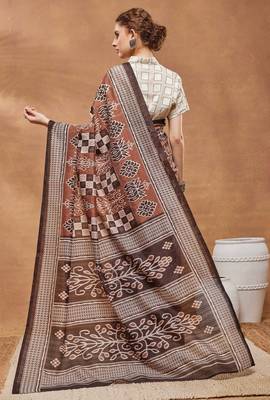 black color silk blend designer ready to wear saree 2