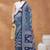 blue color silk blend designer ready to wear saree