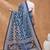 blue color silk blend designer ready to wear saree