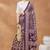 wine color silk blend designer ready to wear saree
