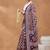 wine color silk blend designer ready to wear saree