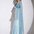 blue color tissue designer ready to wear saree