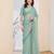 green color silk blend designer ready to wear saree