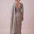 grey color smart and designer banarasi silk blend heavy wedding saree