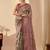 green colour beautiful jute silk blend ready to wear ethnic girlie saree