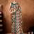 Multi colour beautiful satin ready to wear ethnic girlie saree