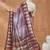 Purple colour beautiful satin ready to wear ethnic girlie saree