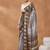 Brown colour beautiful satin ready to wear ethnic girlie saree