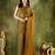 gold colour beautiful silk blend ready to wear ethnic girlie saree