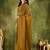 gold colour beautiful silk blend ready to wear ethnic girlie saree
