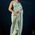 sky colour beautiful silk silk blend ready to wear ethnic girlie saree