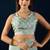 sky colour beautiful silk silk blend ready to wear ethnic girlie saree