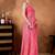 Pink colour beautiful satin ready to wear ethnic girlie saree