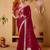 red colour beautiful tissue ready to wear ethnic girlie saree