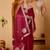 red colour beautiful tissue ready to wear ethnic girlie saree