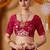 red colour beautiful tissue ready to wear ethnic girlie saree