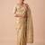 beige color banarasi silk blend saree for beautiful show stopper wedding looks
