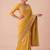 yellow color banarasi silk blend saree for beautiful show stopper wedding looks