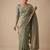sea green color banarasi silk blend saree for beautiful show stopper wedding looks