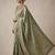 sea green color banarasi silk blend saree for beautiful show stopper wedding looks