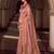 light pink color smart floral embroidered tissue saree for festive looks